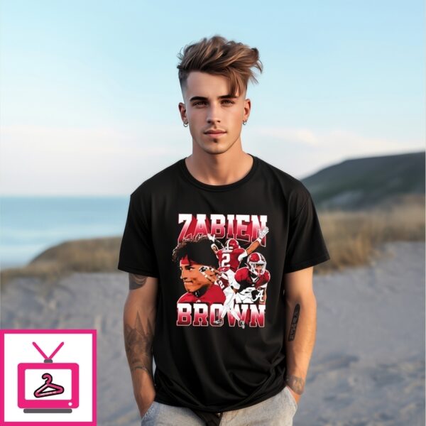 Alabama Football Zabien Brown Player Collage T-Shirt