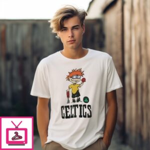 Boston Celtics Nba X Rugrats Cartoon T-Shirt