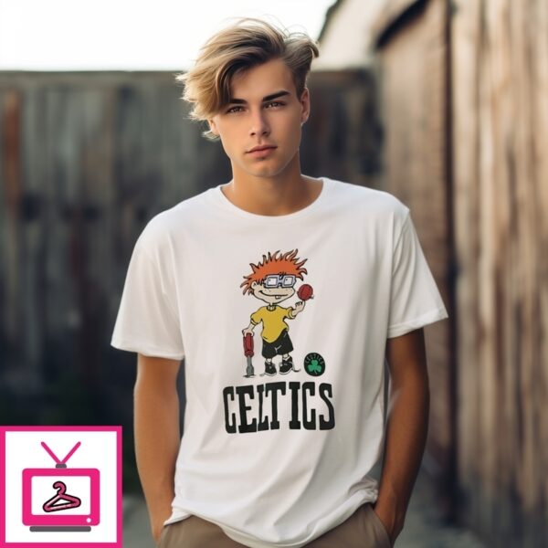 Boston Celtics Nba X Rugrats Cartoon T-Shirt