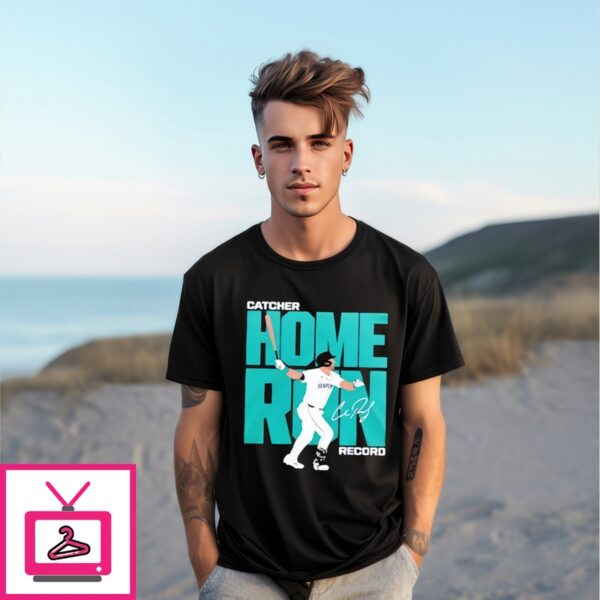 Cal Raleigh Catcher Record Seattle Mariners 50 Home Run Signature T-Shirt