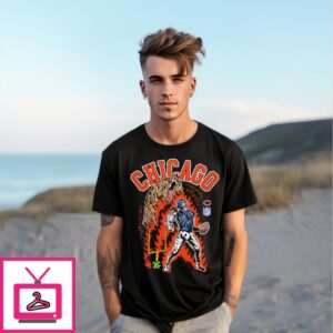Chicago Bear Skeleton Player Vintage T-Shirt Chicago Bear Skeleton Player Vintage T-Shirt