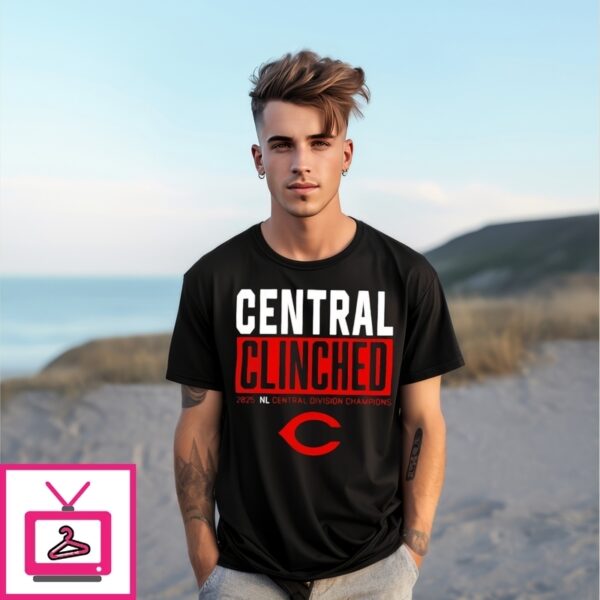 Cincinnati Reds Playoffs Clinched Nl Central Division Champions 2025 T-Shirt