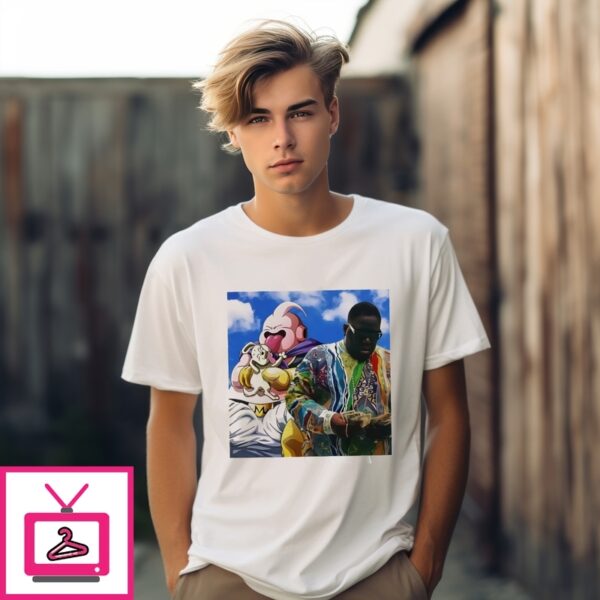 Count It Up The Notorious B.I.G. X Majin Buu Dragon Ball Z T-Shirt