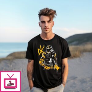 Dk Metcalf Wr1 Pittsburgh Steelers Paint T-Shirt