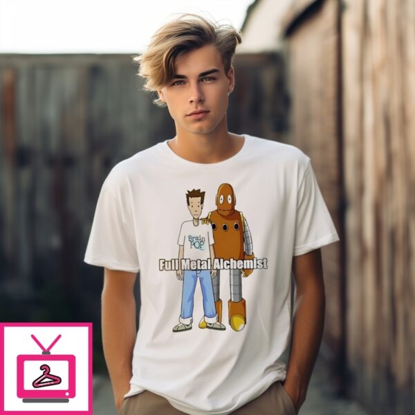 Fma Full Metal Alchemist Brain Pop Moby T-Shirt