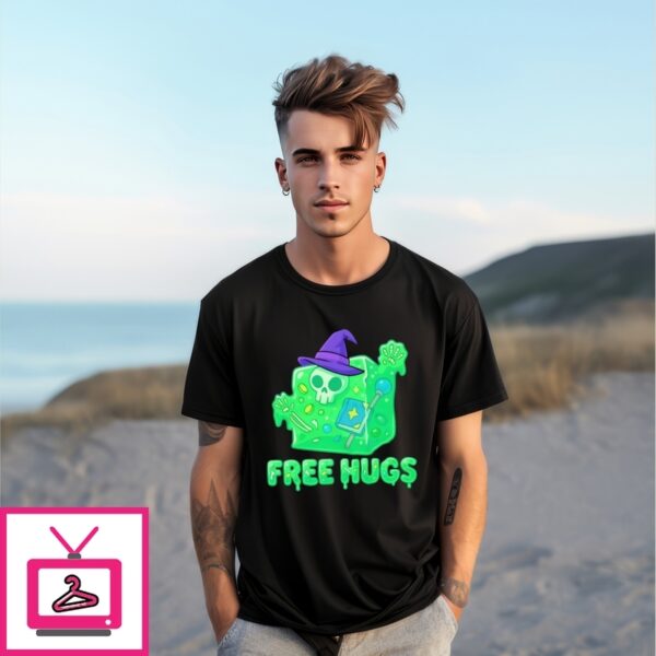 Free Hugs Gelatinous Cube Dnd Monster T-Shirt
