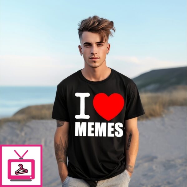 I Love Memes Heart T-Shirt