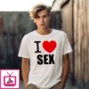 I Love Sex Heart T-Shirt