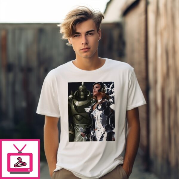 Iron Queen Beyoncé X Alphonse Elric T-Shirt
