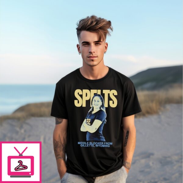 Joelie Spelts Montana State Volleyball Middle Blocker From Gillette Wyoming T-Shirt