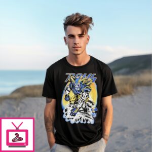 Los Angeles Rams X Skeleton Player Stadium Graphic T-Shirt Los Angeles Rams X Skeleton Player Stadium Graphic T-Shirt