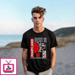 Maryland Terrapins Men’S Basketball Tournament March Madness Sweet 16 2025 Ncaa T-Shirt