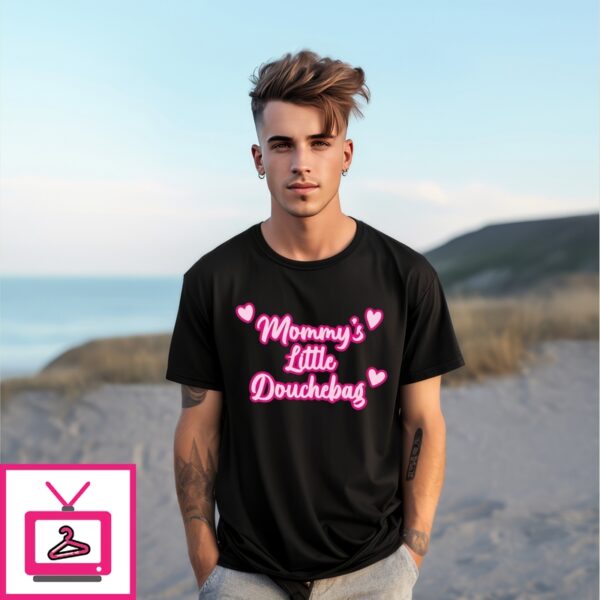 Mommy’S Little Douchebag Pink Heart Shirt