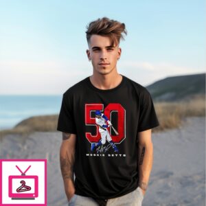 Mookie Betts Los Angeles Dodgers Mlb Signature Swing Graphic T-Shirt