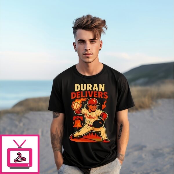 Phillies Drantula Jhoan Duran Delivers Flame T-Shirt