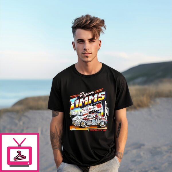 Ryan Timms 10 Sprint Car Racing Graphic T-Shirt