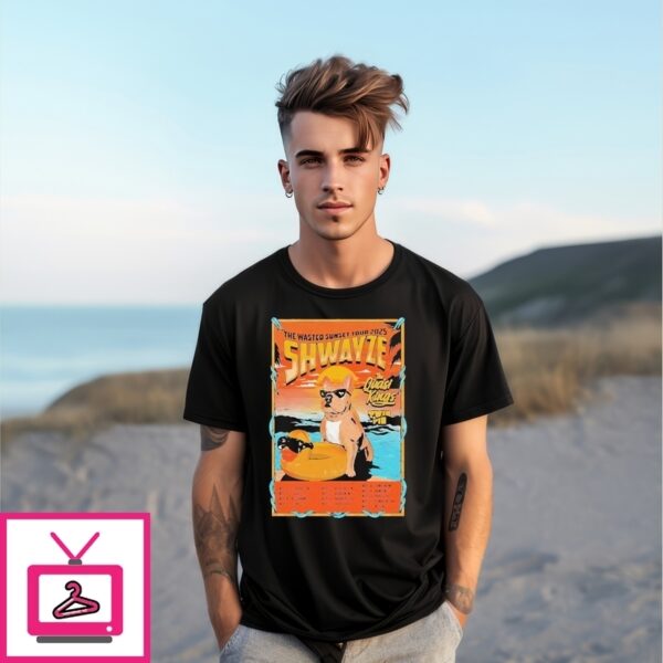 Shwayze The Wasted Sunset Tour 2025 Dates Dog T-Shirts