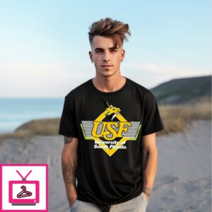 South Florida Usf Bulls Golden Brahman Logo T-Shirt