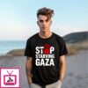 Stop Starving Gaza Save Children Hand T-Shirt