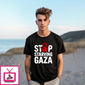 Stop Starving Gaza Save Children Hand T-Shirt