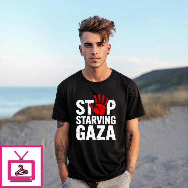 Stop Starving Gaza Save Children Hand T-Shirt