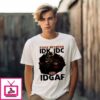 Stuck Between Idk Idc And Idgaf Viking Wolf Halloween T-Shirt