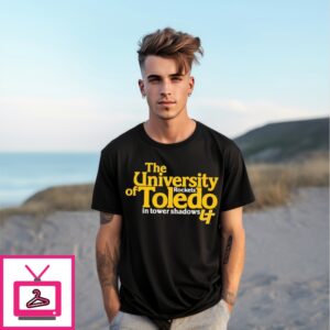 The University Of Toledo Rockets In Tower Shadows T-Shirt