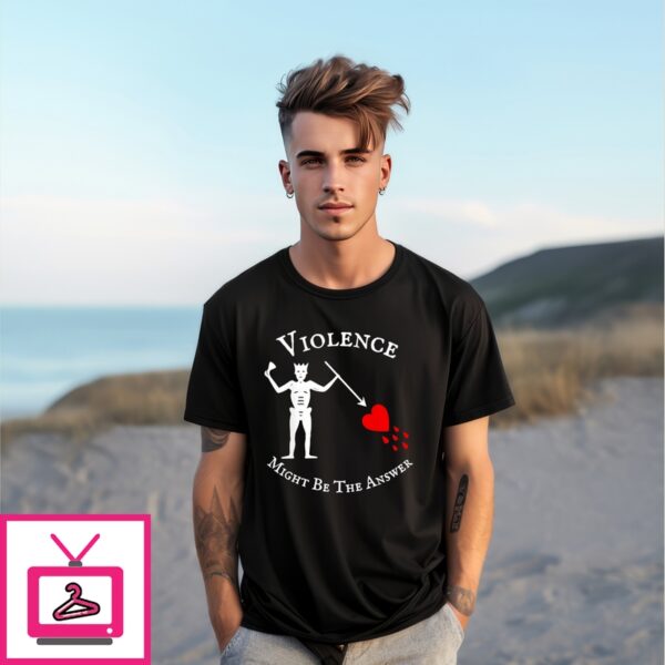 Violence Might Be The Answer Skull T-Shirt