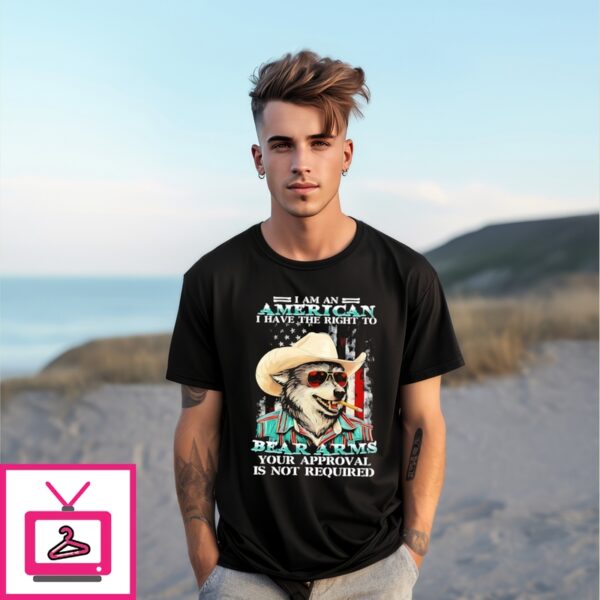 Wolf I Am An American I Have The Right To Bear Arms Shirt