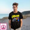 4 Million Subscribers Cartoon T-Shirt