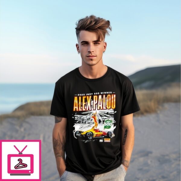 Alex Palou 2025 Indy 500 Winner Signature T-Shirt
