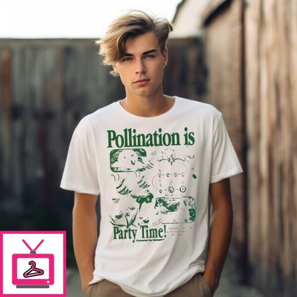 Bee Pollination Is Party Time Vintage T-Shirt