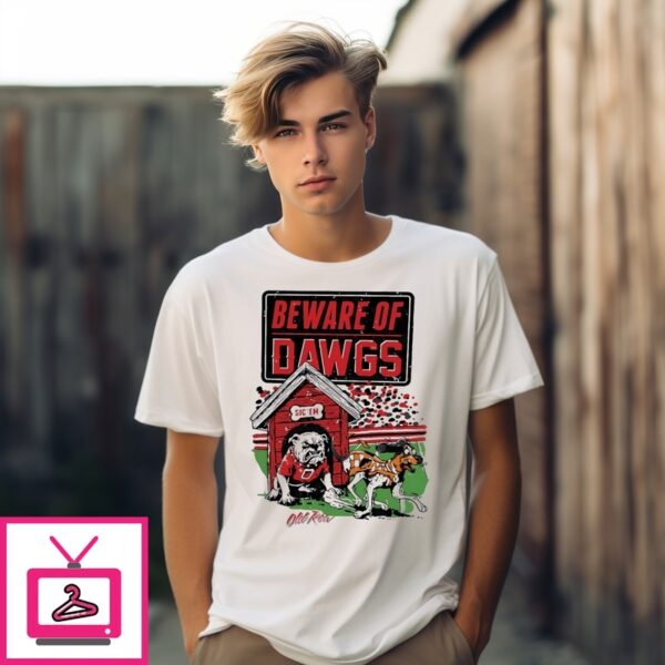 Beware Of Dawgs Old Row Sic Em Bulldog T-Shirt