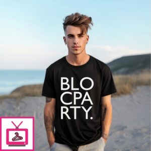 Bloc Party Band Logo Infill 2025 Tour T-Shirt