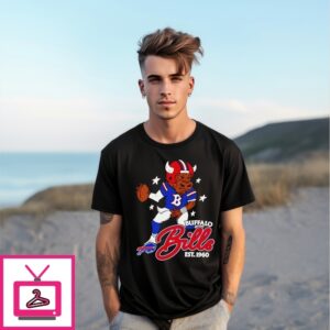 Buffalo Bills Est 1960 Mascot Cartoon T-Shirt Buffalo Bills Est 1960 Mascot Cartoon T-Shirt