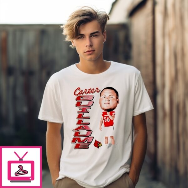 Carter Guillaume Louisville Cardinals Caricature T-Shirt