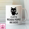 Cats Because People Are Dicks Mug