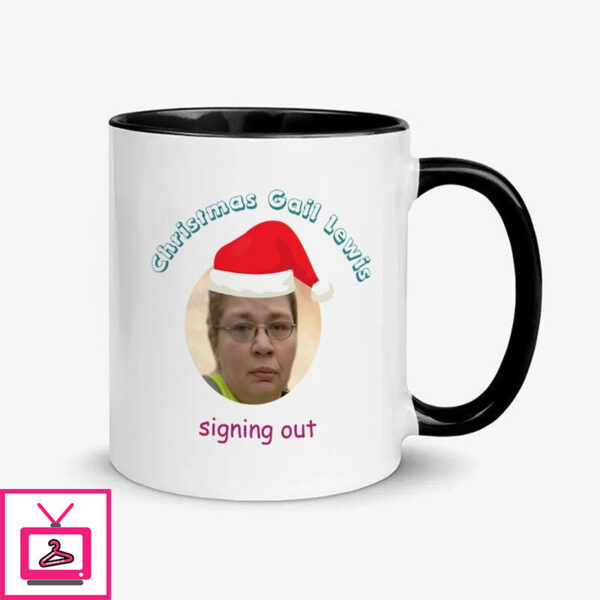 Christmas Gail Lewis Signing Out Mug
