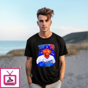 Clayton Kershaw La Dodgers Thanks Poster T-Shirt Clayton Kershaw La Dodgers Thanks Poster T-Shirt