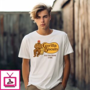 Cracker Barrel Gorilla Biscuits Old Foolywang Store T-Shirt Cracker Barrel Gorilla Biscuits Old Foolywang Store T-Shirt