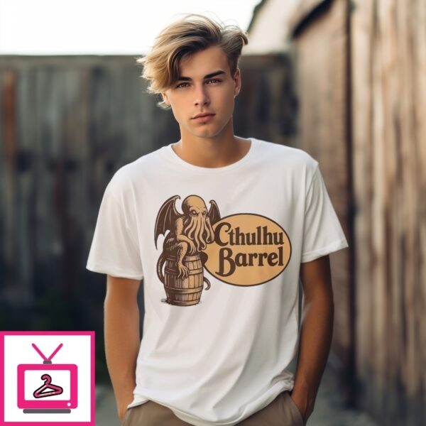 Cthulhu Barrel Logo T-Shirt