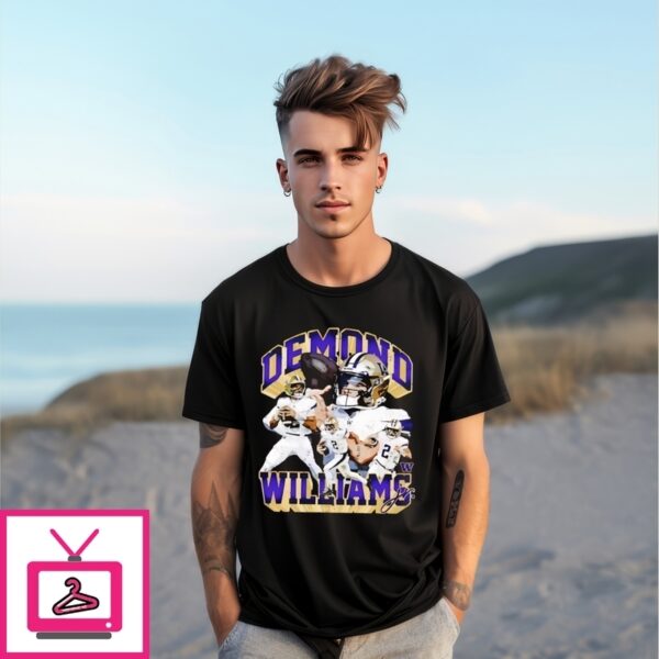 Demond Williams Jr Washington Huskies Player Collage T-Shirt