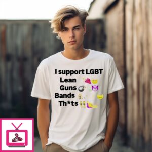 Die Finessing I Support Lgbt Lean Guns Bands T-Shirt Die Finessing I Support Lgbt Lean Guns Bands T-Shirt