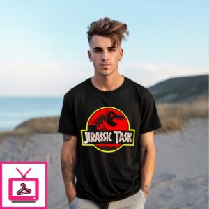 Drjclau Wearing Jirassic Task T-Shirt