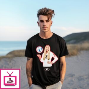 Estelle Haugen Georgia Bulldogs Portrait T-Shirt Estelle Haugen Georgia Bulldogs Portrait T-Shirt