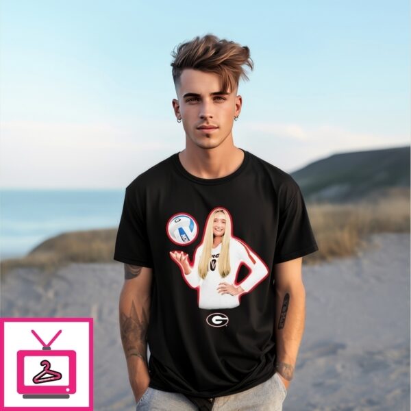Estelle Haugen Georgia Bulldogs Portrait T-Shirt