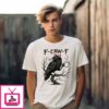 F-Caw-F Black Bird Gothic Crow Halloween T-Shirt