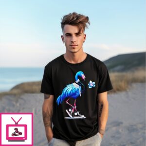 Flamingo Chucks And Pearls Kamala Harris 2024 T-Shirt