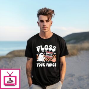 Floss Your Fangs Dental Halloween T-Shirt