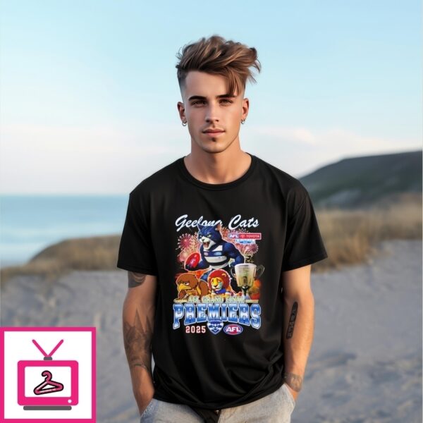 Geelong Cats 2025 Afl Grand Final Premiers Mascot T-Shirt
